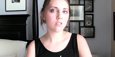 Disobedient stepdaughter punished by daddy for stealing and skipping school