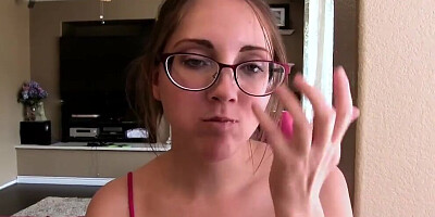 Disobedient stepdaughter punished by daddy for stealing and skipping school