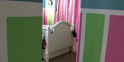 Disobedient stepdaughter punished by daddy for stealing and skipping school