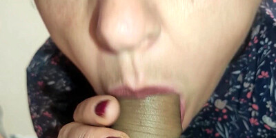 Mature Housewife MILF Blow with Cum in Mouth