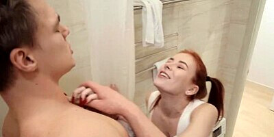 I surprise my gf with a hard boner