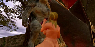 Anime doll gets her pinky hole destroyed with a monster cock