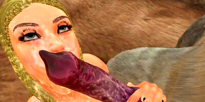 Anime doll gets her pinky hole destroyed with a monster cock