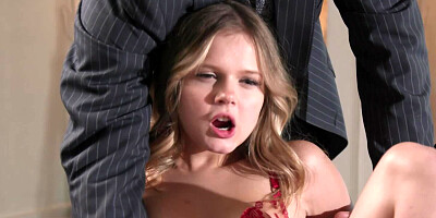 Cuckold watching the blonde babe sucking and riding