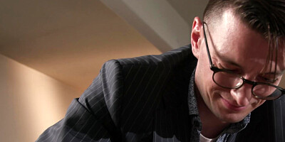 Cuckold watching the blonde babe sucking and riding