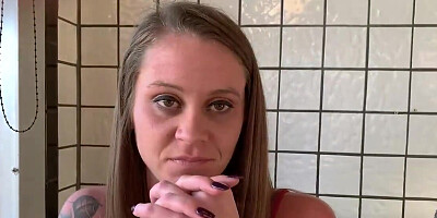 Skinny white gal actively jumps on black fuckstick