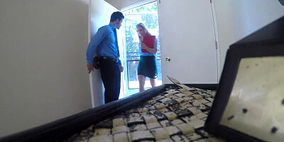 NANNYSPY Busty Exhibitionist Nanny Caught and Fucked