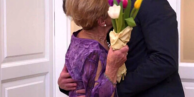 Granny and mother pleasing boys