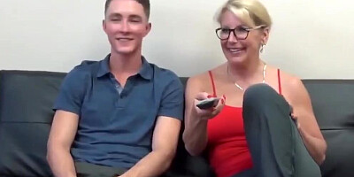 Taboo! Shameless Mature Stepmom Seduces her 18yo Virgin Stepson