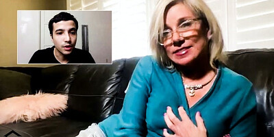 Step-GILF Rubs one Out on Call with Ricky Spanish