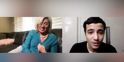 Step-GILF Rubs one Out on Call with Ricky Spanish