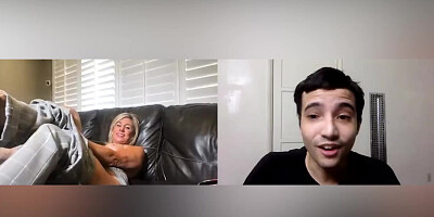 Step-GILF Rubs one Out on Call with Ricky Spanish