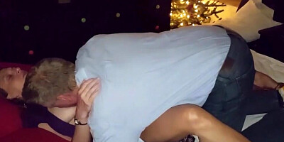 Cuckold watches as other man licks and fucks his beloved wife