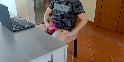 Nymphomaniac stepmother uses her stepson sperm as a lubricant