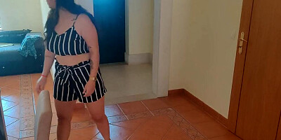 Nymphomaniac stepmother uses her stepson sperm as a lubricant