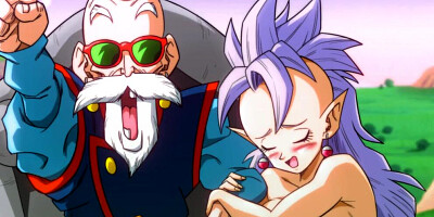 Kame Paradise 3 - West Supreme Kai gets saved by a big old cock