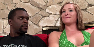 Pale MILF is about to try her first massive black dong