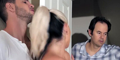 Slutty mom Alena Croft polishes stepson's dick and gets fucked in the bedroom