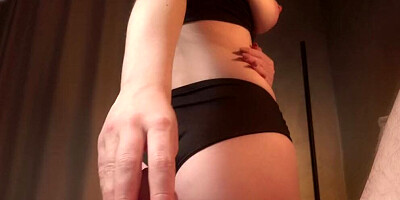 Ok, I'll DO IT, but DON'T count on more. stepsister FOOTJOB my cock & gets cum on FEET