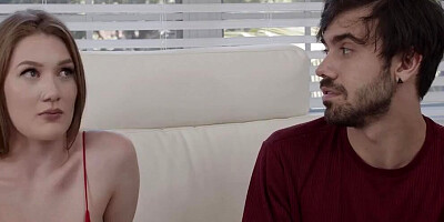 Stunning Redhead Stepsister Lets her Big Step Brother Pounds her like a Ritual to help his Team Win