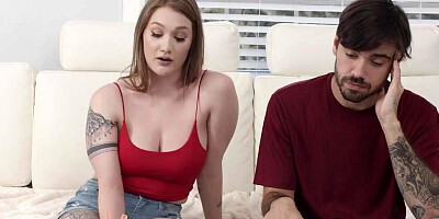 Stunning Redhead Stepsister Lets her Big Step Brother Pounds her like a Ritual to help his Team Win