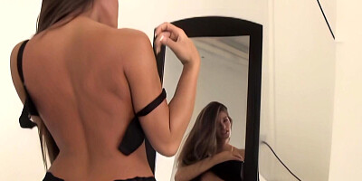 Gorgeous MILF in black stockings gets penetrated while sucking a cock