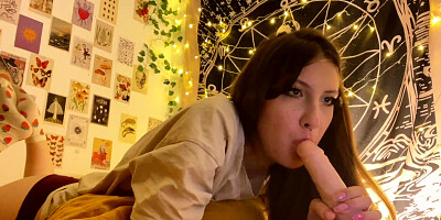 RP POV STEP SISTER LEARNING TO SUCK COCK BEFORE STEP BROTHER'S BIRTHDAY - YourSofia