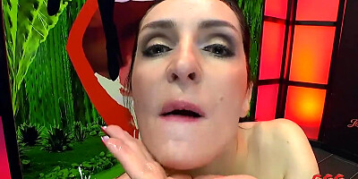 My StepMom's first Bukkake Anal Gangbang - Extreme Bukkake