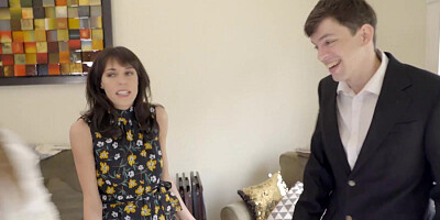 Perverted teen chick loves playing with and sucking off stepbrother's big cock