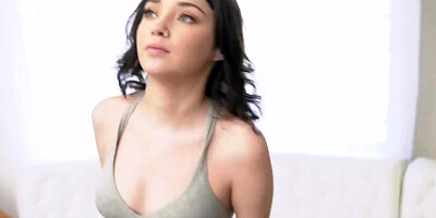 Stepsister luna has beautiful eyes and a big load