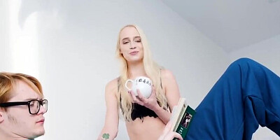 SIS. PORN. Babe in lingerie is rejected by boyfriend but stepbrother