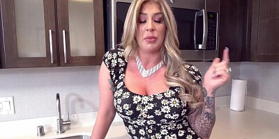 Big Tit Stepmom Takes Care Of Stepson With Sloppy Blowjob