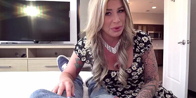 Big Tit Stepmom Takes Care Of Stepson With Sloppy Blowjob