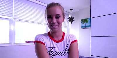 Blonde Teen Step Sister Bailey Lets Brother Fill her Pussy with Cum!