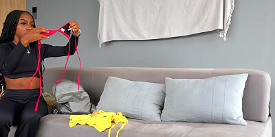 Latina Casting - Petite Black Latina Anal Impaled In Casting