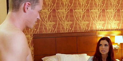 Liza Rowe sucks a cock and rides it in the hotel room