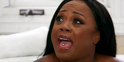 Curvy ebony MILF Jayden Star rides Ricky Spanish's big cock