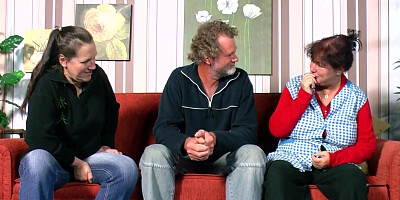 Mrs. Frida and the drill, the threesome with the housewife