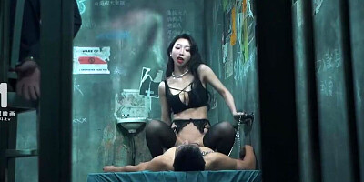 Perfect Asian Teen babe with big tits tied up and fucked has multiple orgasms