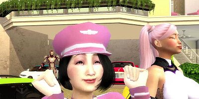 Naughty girls are getting banged in this steamy 3D sex cartoon
