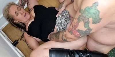 He fucks Her all over the desk, Real fucking, Real couple