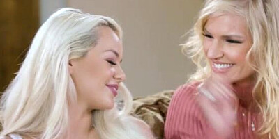 Two hot MILFs are teaching the teen girl about the pleasures of lesbo sex