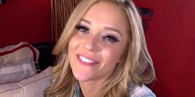 Classy blonde is being fucked hard and she smiles at the camera