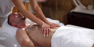 Massage Rooms Oily Cock Massage with Hot Romanian Shalina Devine
