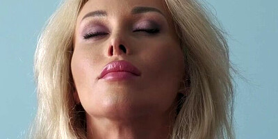 Amazing blonde MILF is being double-penetrated by two fellows