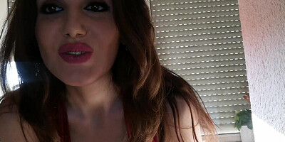 Beautiful webcam girl is giving nice jerk off instructions for her fans