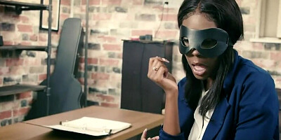 Big Titted Ebony Slut Tori Montana Rides Stepbrother's Cock