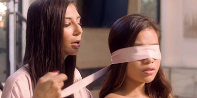 Deeper. Vina Blindfolded for Gianna’s Erotic Experimentation
