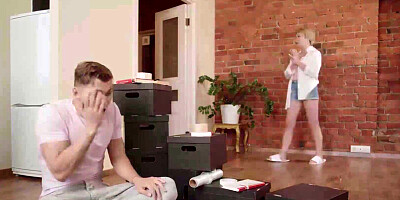 SHAME4K. Lady and much less experienced fucker make love after roll a die