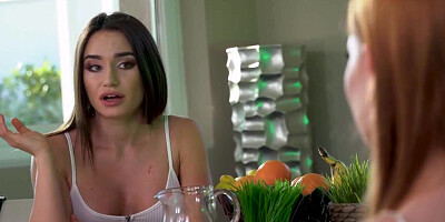 Lana Roy & Kiara Lord are fucking with two guys in a 4some
